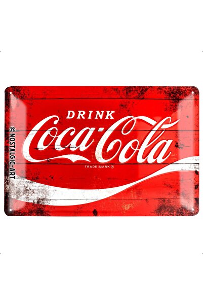 Nostalgic Art Nostalgic-Art 22235 Coca-Cola – Logo Crveni talas, metalna ploč...
