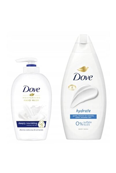 Dove Set de 2 x Gel de duș Hydrate 720ml, Săpun lichid Original, 250 ml