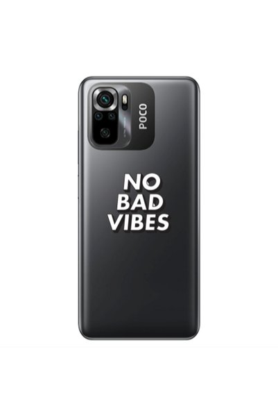Other Xiaomi Poco M5 s No bad vibes Transparent Silicone TPU Θήκη