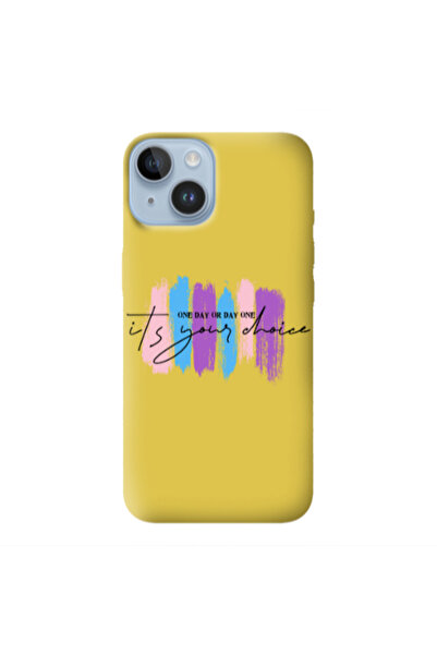 Other Apple iPhone 14 Plus One Day Or Day One Yellow Colored Silicone TPU Θήκη