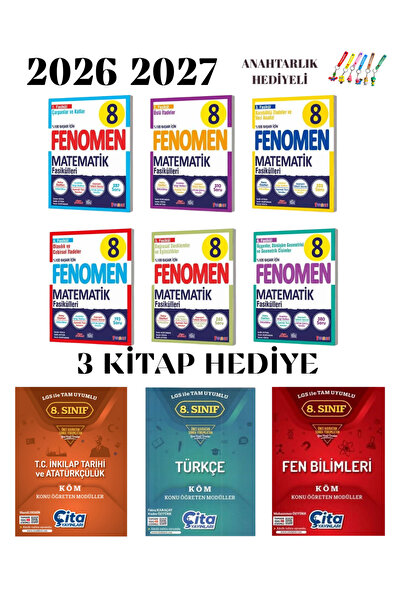 Fenomen Yayıncılık 8.SINIF MATEMATİK FASİKÜL SETİ 2026 2027 YENİ ÜRÜN