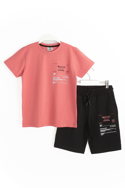 DobaKids Boy's T-Shirt Capri Short Sleeve Summer Set - Wasted Feeling Series ...