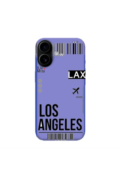 Other Apple Iphone 16 plus Los angeles Purple Colored Silicone TPU Θήκη