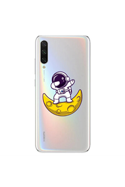 Other Xiaomi Mi 9 Lite Astronaut on the moon Transparent Silicone TPU Θήκη