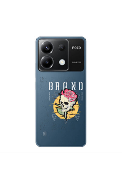 Other Xiaomi Poco X6 5G Skull Roses Transparent Silicone TPU Θήκη