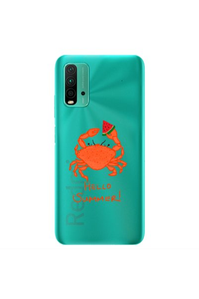 Other Xiaomi Redmi 9T Hello Summer! Transparent Silicone TPU Θήκη