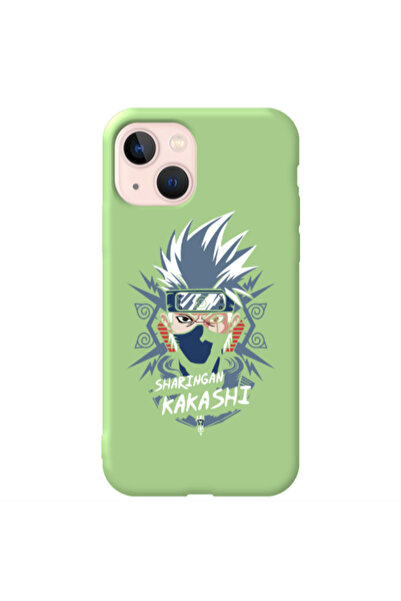 Other Apple iPhone 13 Anime Mangoo Light Green Colored Silicone TPU Θήκη