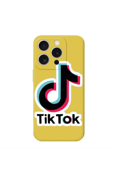 Other Apple Iphone 16 Pro Max Tik Tok Yellow Colored Silicone TPU Θήκη