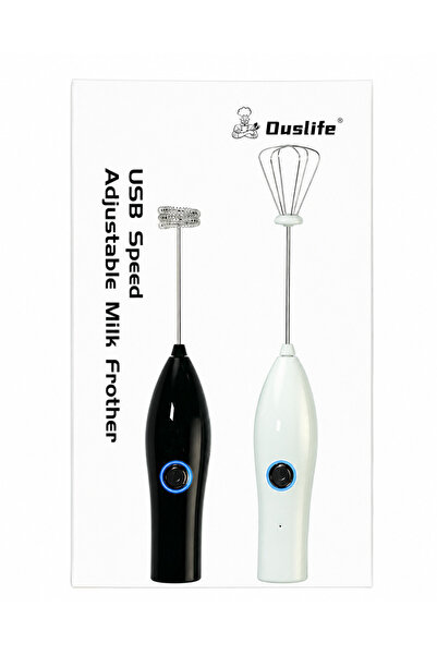 Ouslife Mixer electric portabil, spumant de lapte, pentru cafea, cappuccino, ...