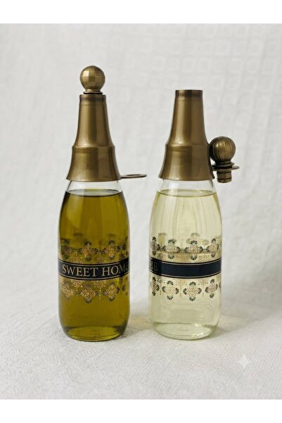 Elifim AVM "Sweet Home" Decorative Set of 2 Glass Oil Bottles – 600 ml