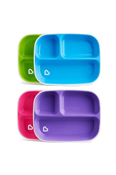 Munchkin | Splash Divided Plates 6m+ 2τμ (Σετ 2 Πιάτων με Διαχωριστικά &amp; ...