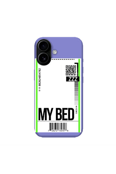 Other Apple Iphone 16 plus My Bed ZZZ Purple Colored Silicone TPU Θήκη