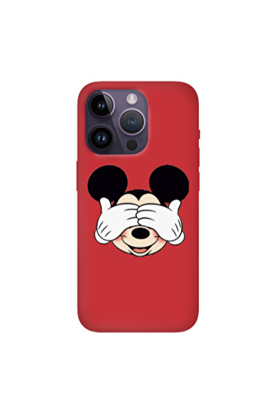 Other Apple iPhone 14 Pro Max Mickeyy Red Colored Silicone TPU Θήκη