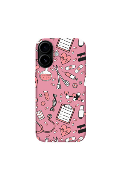 Other Apple Iphone 16 plus Laboratory Pink Colored Silicone TPU Θήκη