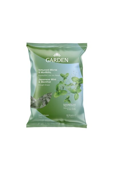 Garden | Καραμέλες για το Λαιμό Ιαπωνική Μέντα | 60gr