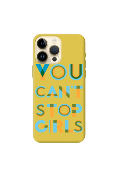 Other Apple iPhone 13 Pro Max You Cant Stop Girls Yellow Colored Silicone TPU...
