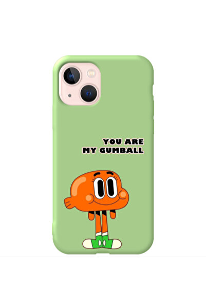 Other Apple iPhone 13 You are my gumball Light Green Colored Silicone TPU Θήκη