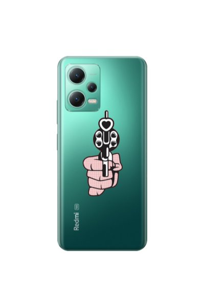 Other Xiaomi Redmi Note 12 Pro Plus 5G Heart gun Transparent Silicone TPU Θήκη