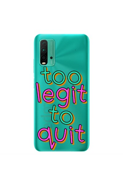 Other Xiaomi Redmi 9T Too Legit To Quit Transparent Silicone TPU Θήκη