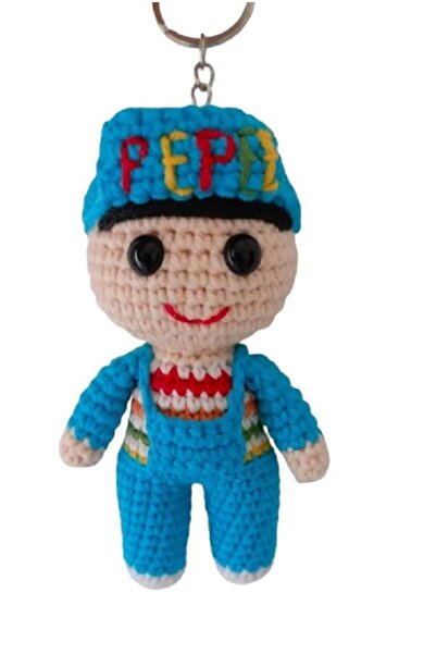 OYUNCAKPARK Maskot Pepee Amigurumi Organik Anahtarlık Oyuncak