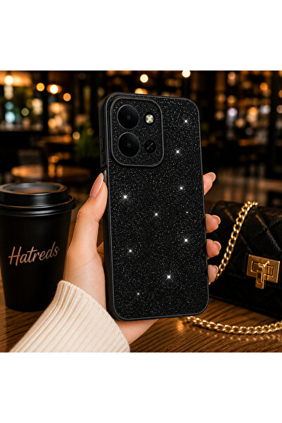 Hatreds Redmi 15C Uyumlu Simli Silikon Kılıf Kamera Korumalı Işıltılı Darbeye...