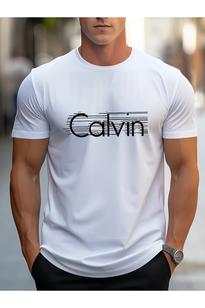 Astogria13 Men'S Oversized Round-Neck Short-Sleeve T-Shirt with a Stylish Str...
