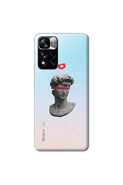 Other Xiaomi Redmi Note 11s 5G Half statue Transparent Silicone TPU Θήκη