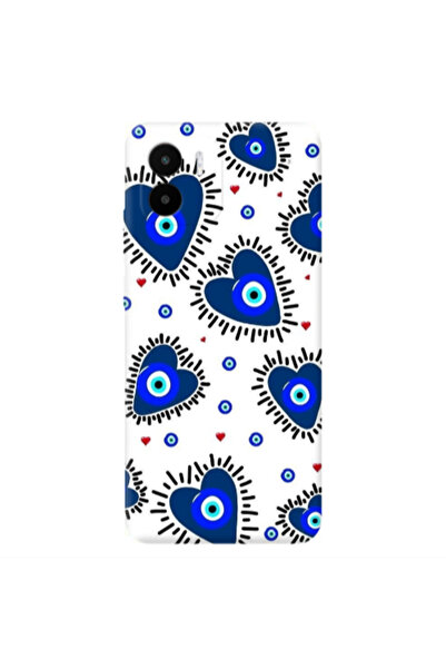 Other Xiaomi REDMI A2 Heart evil eye beads Transparent Silicone TPU Θήκη