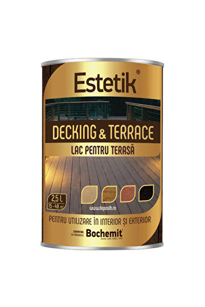 Estetik Decking & Terrace Lac pentru lemn ESTETIK DECKING &TERRACE 2.5L PALIS...