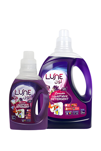 lune Lavender Liquid Fabric Detergent Value Pack 4L (3L + 1L) | Power Gel Lau...