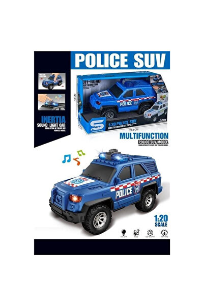 OEM Masinuta SUV politie Merkpol 1:20 multicolor cu lumini si sunete 0x13x22cm