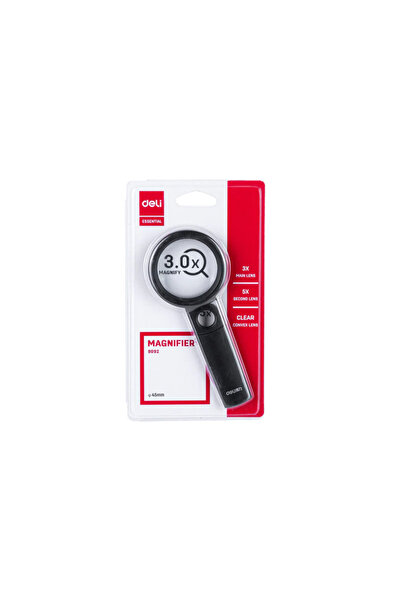 MC Micostore Lupa Deli 9092, 45mm, dubla, focalizare 3x si 5x