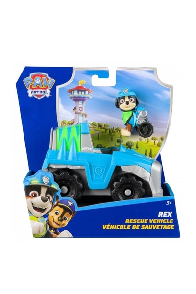 OEM Vehicul de jucărie, Spin Master, Paw Patrol, Rex, multicolor, 20x20x7.5cm