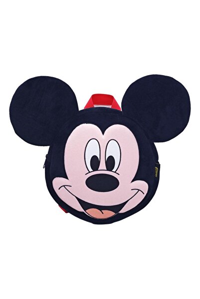 MUST Βελούδινο Παιδικό Σακίδιο Πλάτης Disney Μίκυ Μάους με 2 Θήκες