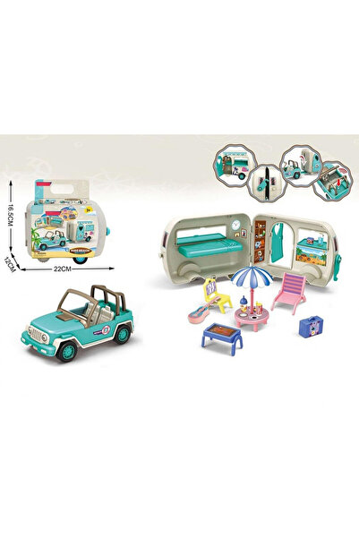 MADEJ Set Mașină cu Remorcă Play Pocket 22x12x16,5cm