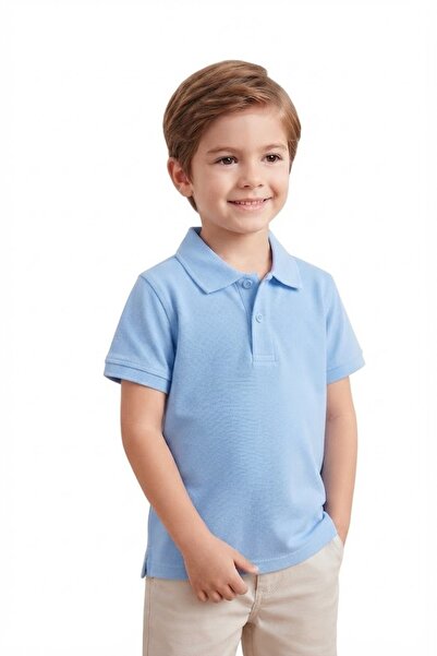 NACAR STORE Children's Unisex Cotton Polo Collar Short Sleeve School T-Shirt ...
