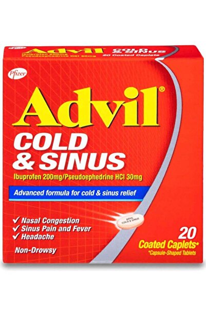 Vilac Advil Cold and Sinus 20 Tablets
