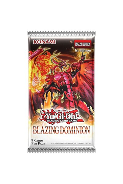 KONAMI يوغي أوه! TCG: حزمة واحدة من مجموعة Blazing Dominion Booster