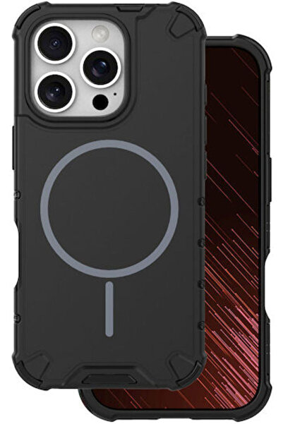 Defender 2 σε 1 Μαγνητική Θήκη iPhone 15 Pro 6.1 " Μαύρη