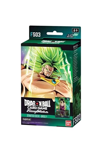 BANDAI مجموعة دراغون بول سوبر TCG: فوجن وورلد FS03 برولي ستارتر ديك