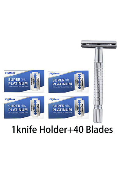 choice2 1Holder and 40Blades Razor Stainless steel double-blade Razor Razor R...