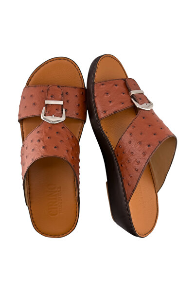 Cirino (OS-2000 ) Handmade Arabic Men's Slippers | Outdoor Arabic Sandals For...