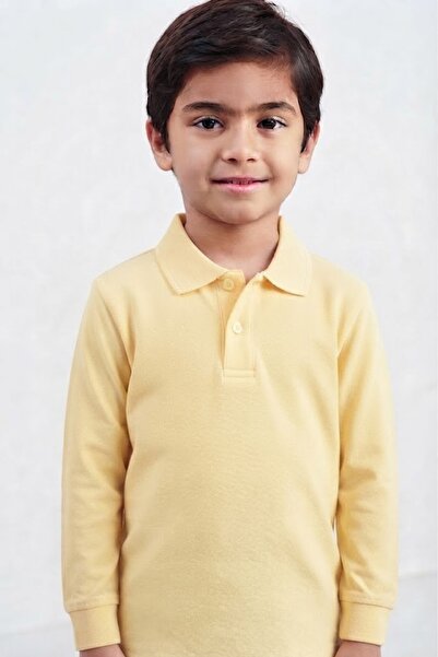 NACAR STORE Children's Unisex Cotton Polo Collar Long Sleeve School T-Shirt (...