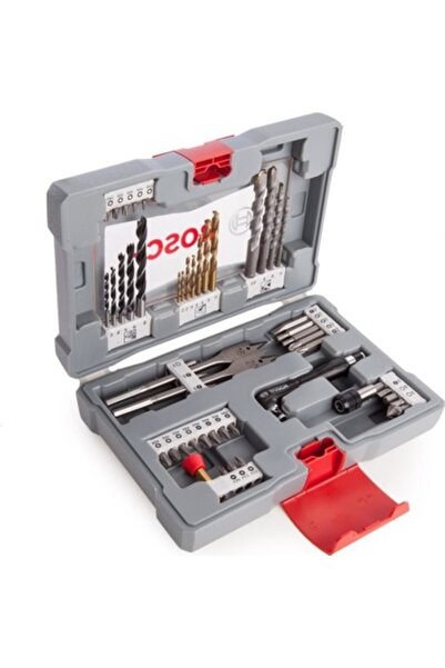 Bosch 2608P00233 Premium X-Line 49 Parça Matkap ve Vidalama Seti Uzun Ömürlü Tasarım ve Metal Ahşap