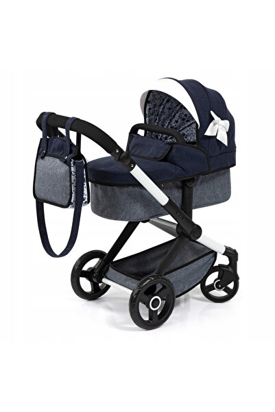 Bayer Carucior 2 in 1 pentru papusi Design XEO, bleumarin, 46cm, dimensiuni 6...