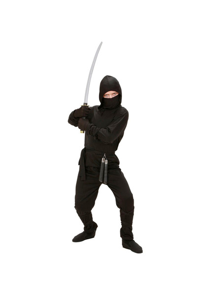 Widmann Costum ninja, Widmann, 116 cm, Negru