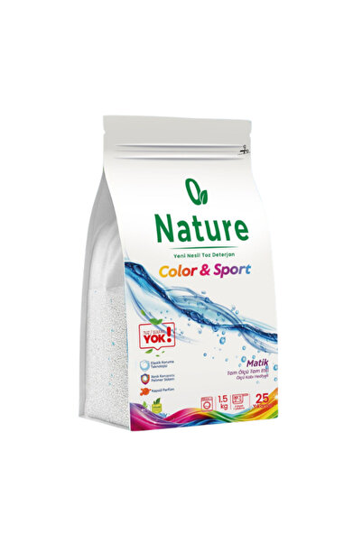 Hes NATURE RENKLİLER VE SPOR KIYAFETLER/ TOZ ÇAMAŞIR DETERJANI