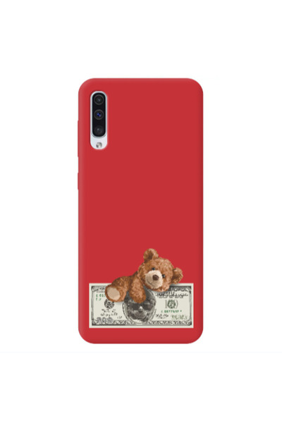 Other Samsung A50 Money Style Red Colored Silicone TPU Θήκη