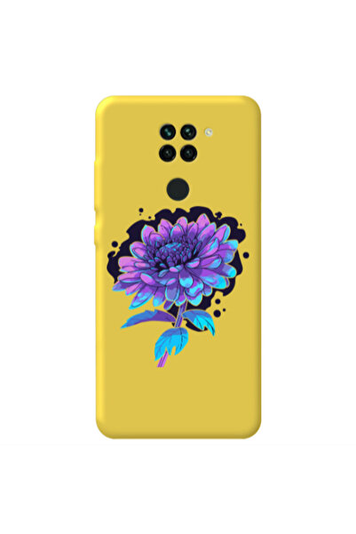 Other Xiaomi Redmi Note 9 Witch flower Yellow Colored Silicone TPU Θήκη
