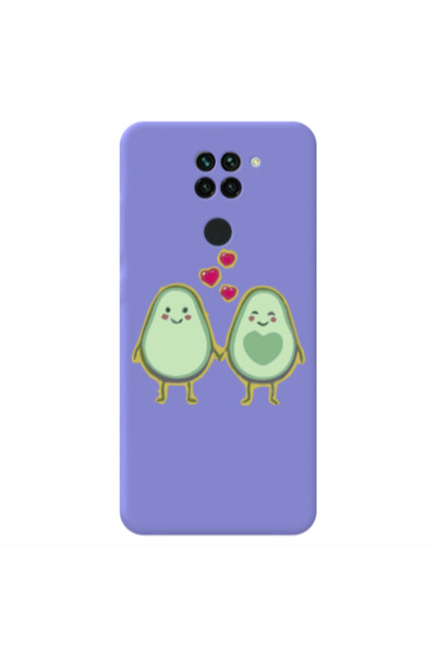 Other Xiaomi Redmi Note 9 Avocados Purple Colored Silicone TPU Θήκη